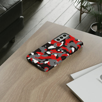 Samsung Galaxy Case Camouflage Schwarz Rot Weiss Grau Phone Case 36.99 Accessories, Galaxy, Glossy, iPhone Cases, Matte, Phone accessory, Phone Cases, Plus, S23, S23Plus, S23Ultra, Samsung, Samsung Cases, Ultra JLR Design