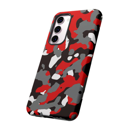 Samsung Galaxy Case Camouflage Schwarz Rot Weiss Grau Phone Case 36.99 Accessories, Galaxy, Glossy, iPhone Cases, Matte, Phone accessory, Phone Cases, Plus, S23, S23Plus, S23Ultra, Samsung, Samsung Cases, Ultra JLR Design