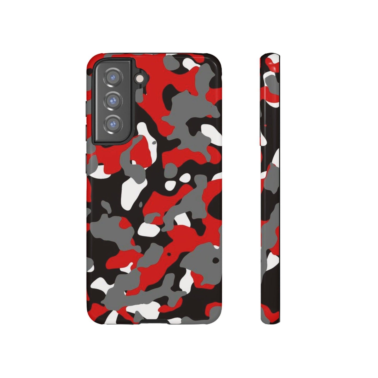 Samsung Galaxy Case Camouflage Schwarz Rot Weiss Grau Phone Case 36.99 Accessories, Galaxy, Glossy, iPhone Cases, Matte, Phone accessory, Phone Cases, Plus, S23, S23Plus, S23Ultra, Samsung, Samsung Cases, Ultra JLR Design