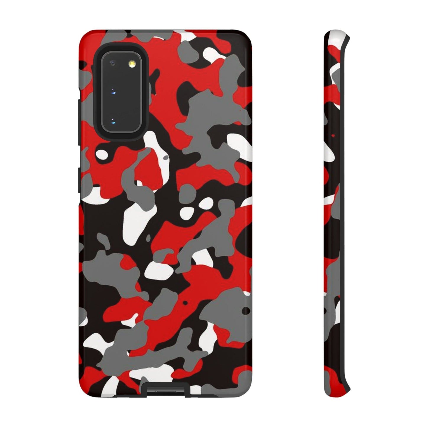 Samsung Galaxy Case Camouflage Schwarz Rot Weiss Grau Phone Case 36.99 Accessories, Galaxy, Glossy, iPhone Cases, Matte, Phone accessory, Phone Cases, Plus, S23, S23Plus, S23Ultra, Samsung, Samsung Cases, Ultra JLR Design