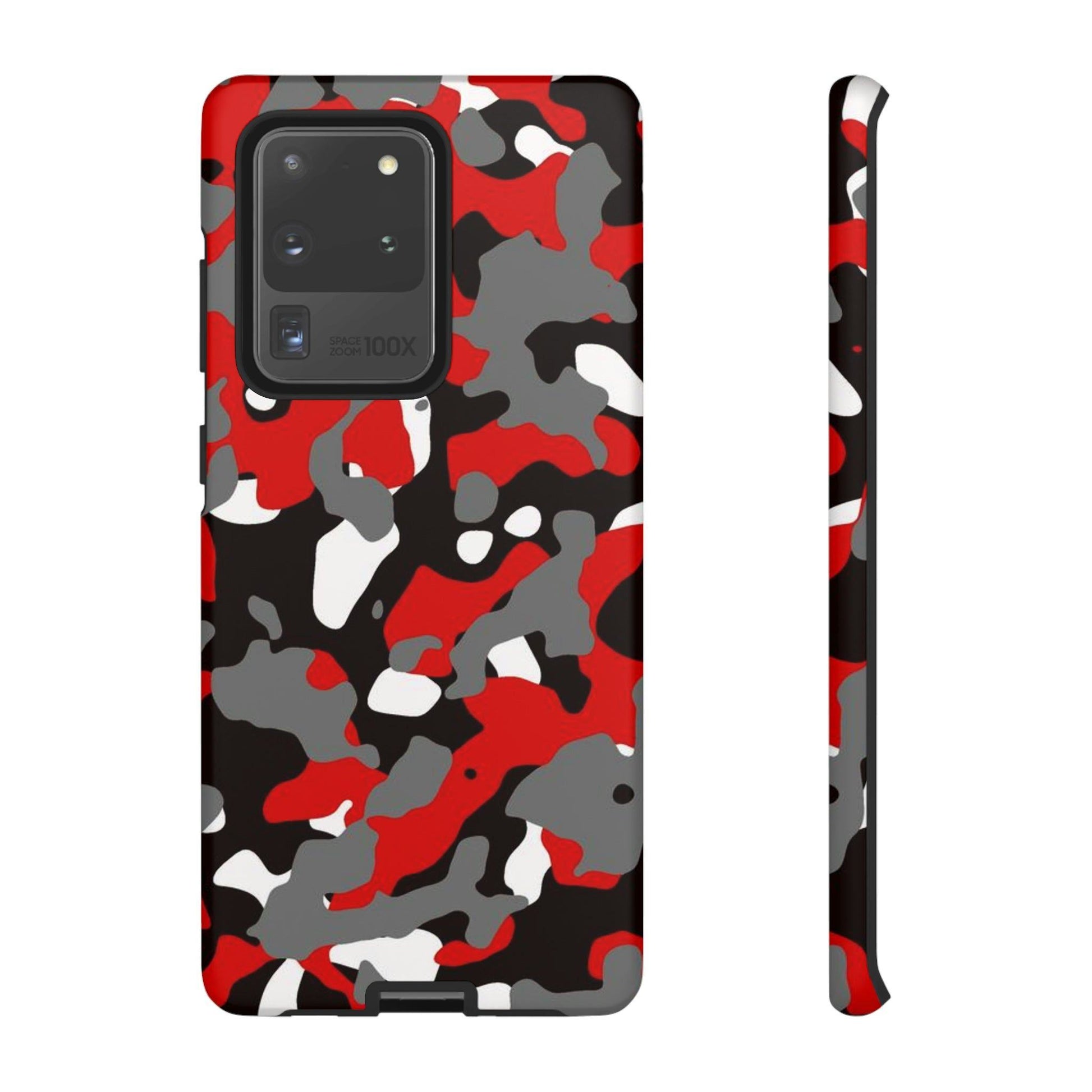 Samsung Galaxy Case Camouflage Schwarz Rot Weiss Grau Phone Case 36.99 Accessories, Galaxy, Glossy, iPhone Cases, Matte, Phone accessory, Phone Cases, Plus, S23, S23Plus, S23Ultra, Samsung, Samsung Cases, Ultra JLR Design