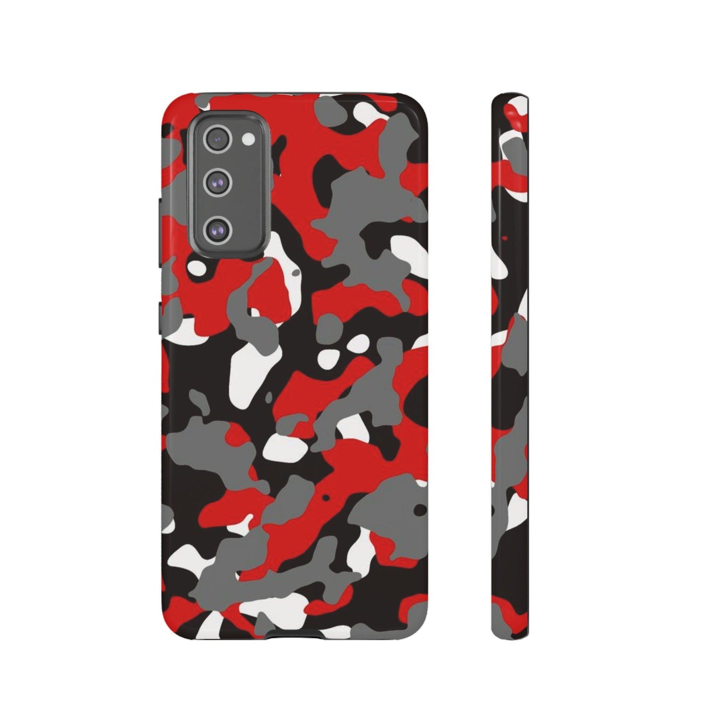 Samsung Galaxy Case Camouflage Schwarz Rot Weiss Grau Phone Case 36.99 Accessories, Galaxy, Glossy, iPhone Cases, Matte, Phone accessory, Phone Cases, Plus, S23, S23Plus, S23Ultra, Samsung, Samsung Cases, Ultra JLR Design