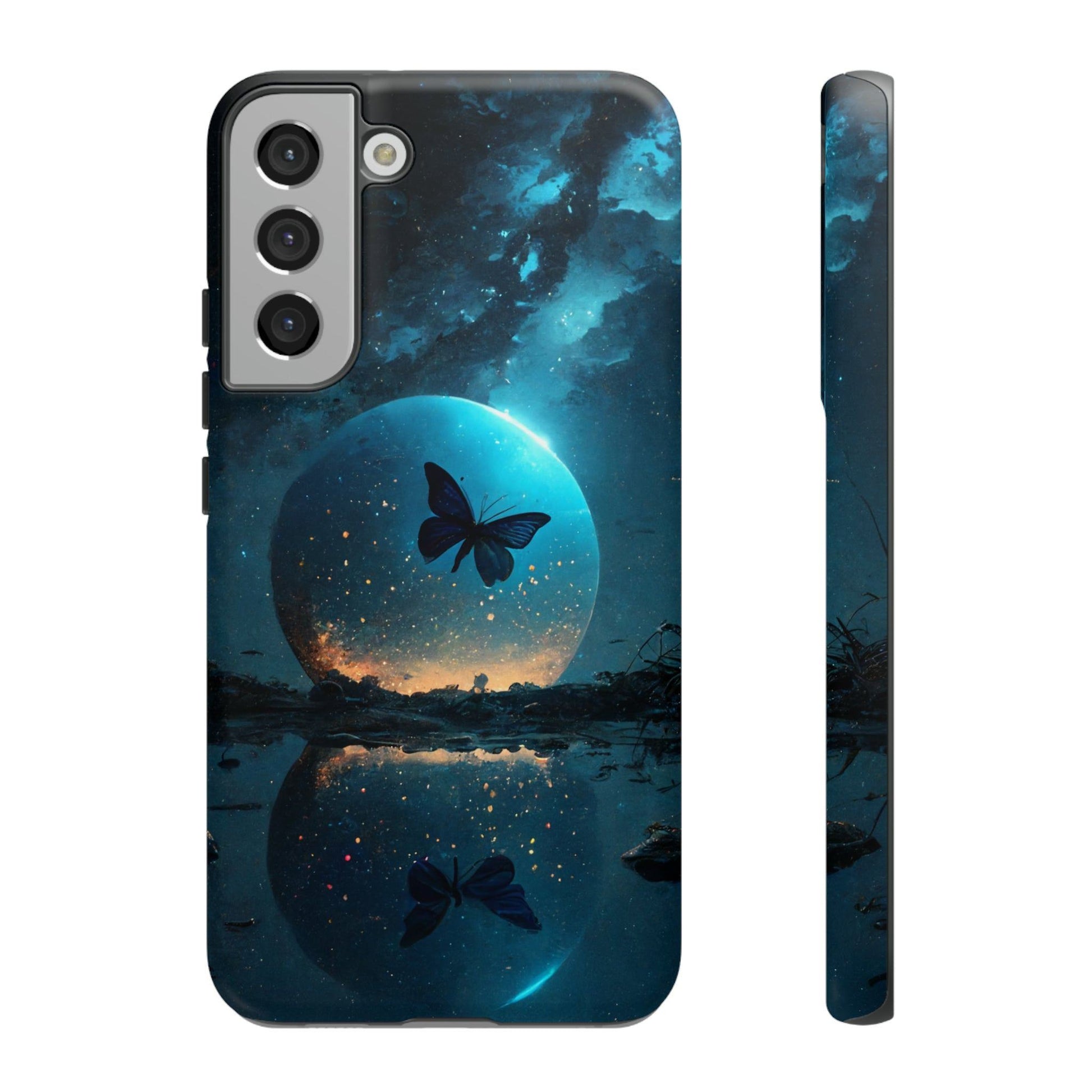 Samsung Galaxy Moon Butterfly Var2 Cover -- Samsung Galaxy Moon Butterfly Var2 Cover - undefined Phone Case | JLR Design