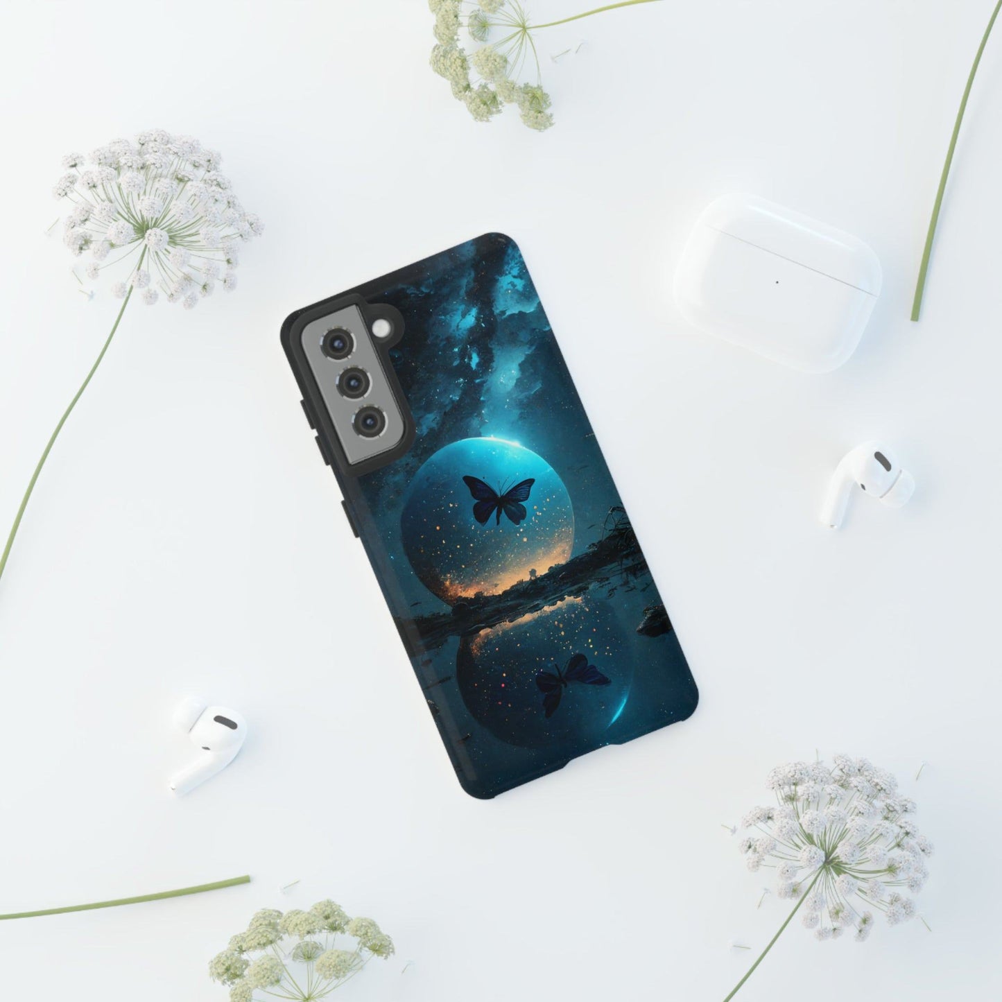 Samsung Galaxy Moon Butterfly Var2 Cover Phone Case 42.99 Accessories, Auskleidung, Aussenschale, Butterfly, Cover, Glossy, google, Handyhülle, innere, iPhone Cases, Matte, Moon, Phone accessory, Phone Cases, Pixel, Plus, Polycarbonat, S23, S23Plus, S23Ultra, Samsung Cases, schlagfest, Schutz, TPU, Ultra, Var2, zusätzlicher JLR Design