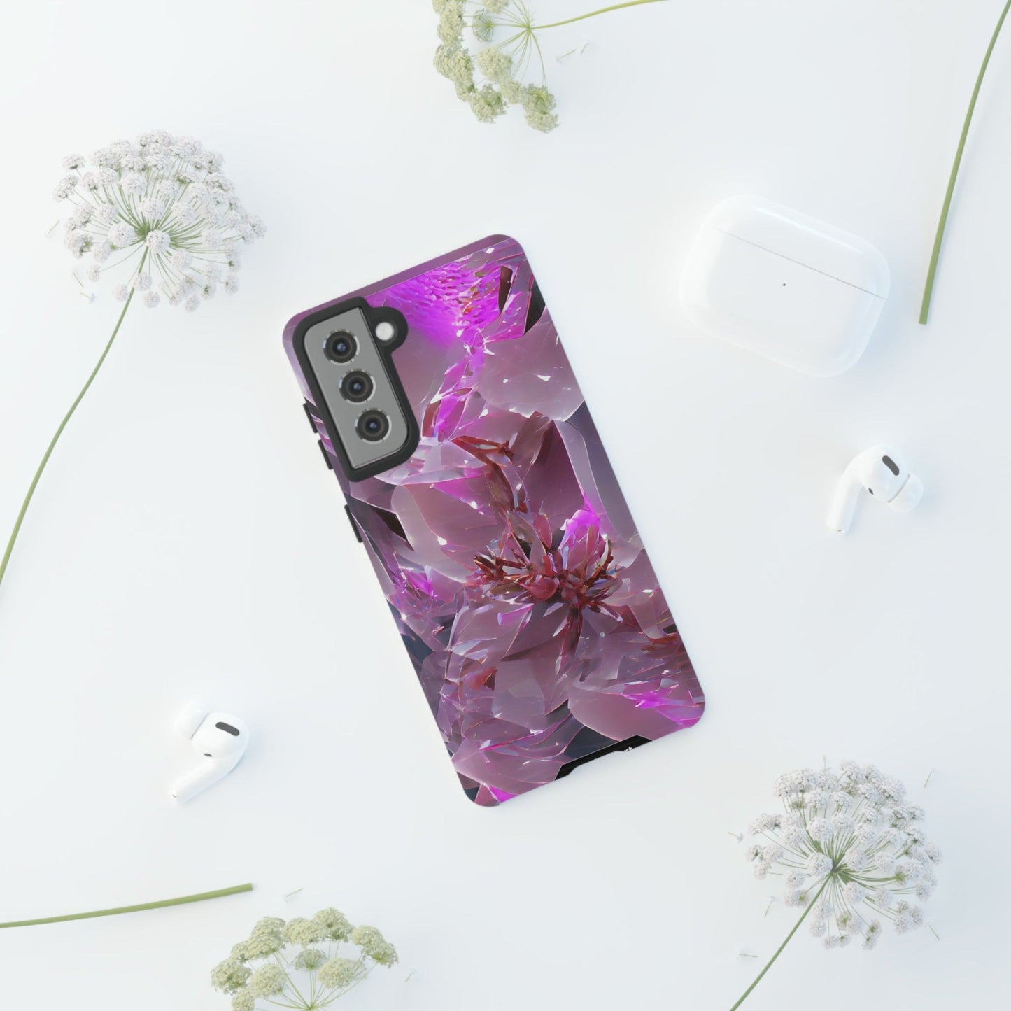 Samsung Galaxy Pink Flower Cover Phone Case 35.99 Accessories, Flower, Galaxy, Glossy, iPhone Cases, Matte, Phone accessory, Phone Cases, Pink, Samsung Cases, Tough, Valentine's Day Picks JLR Design