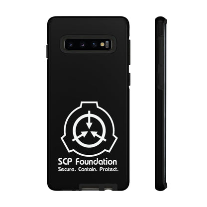 Samsung Galaxy SCP Foundation schwarz Cover Phone Case 39.99 Accessories, Aussenschale, Ausskleidung, Case, Cover, Foundation, Galaxy, Glossy, glänzend, Handyhülle, innere, iPhone Cases, Logo, matt, Matte, Phone, Phone accessory, Phone Cases, Plus, Polycarbonat, S23, S23Plus, S23Ultra, Samsung, Samsung Cases, schlagfest, Schutz, SCP, TPU, Ultra, Weiss, zusätzlicher JLR Design