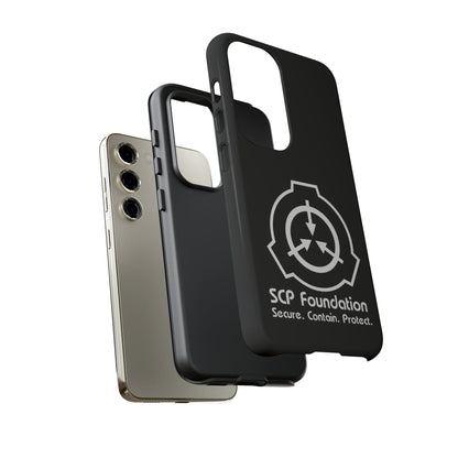 Samsung Galaxy SCP Foundation schwarz Cover Phone Case 39.99 Accessories, Aussenschale, Ausskleidung, Case, Cover, Foundation, Galaxy, Glossy, glänzend, Handyhülle, innere, iPhone Cases, Logo, matt, Matte, Phone, Phone accessory, Phone Cases, Plus, Polycarbonat, S23, S23Plus, S23Ultra, Samsung, Samsung Cases, schlagfest, Schutz, SCP, TPU, Ultra, Weiss, zusätzlicher JLR Design