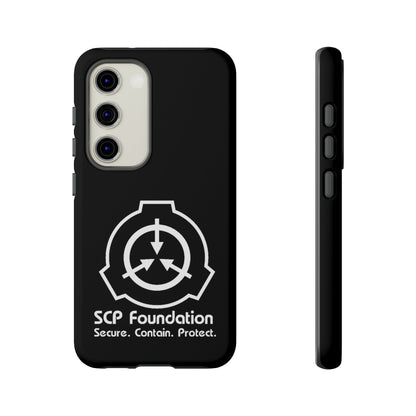 Samsung Galaxy SCP Foundation schwarz Cover Phone Case 39.99 Accessories, Aussenschale, Ausskleidung, Case, Cover, Foundation, Galaxy, Glossy, glänzend, Handyhülle, innere, iPhone Cases, Logo, matt, Matte, Phone, Phone accessory, Phone Cases, Plus, Polycarbonat, S23, S23Plus, S23Ultra, Samsung, Samsung Cases, schlagfest, Schutz, SCP, TPU, Ultra, Weiss, zusätzlicher JLR Design