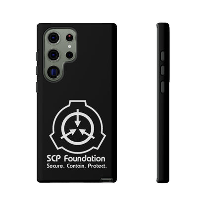 Samsung Galaxy SCP Foundation schwarz Cover Phone Case 39.99 Accessories, Aussenschale, Ausskleidung, Case, Cover, Foundation, Galaxy, Glossy, glänzend, Handyhülle, innere, iPhone Cases, Logo, matt, Matte, Phone, Phone accessory, Phone Cases, Plus, Polycarbonat, S23, S23Plus, S23Ultra, Samsung, Samsung Cases, schlagfest, Schutz, SCP, TPU, Ultra, Weiss, zusätzlicher JLR Design