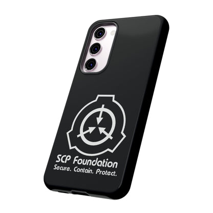 Samsung Galaxy SCP Foundation schwarz Cover Phone Case 39.99 Accessories, Aussenschale, Ausskleidung, Case, Cover, Foundation, Galaxy, Glossy, glänzend, Handyhülle, innere, iPhone Cases, Logo, matt, Matte, Phone, Phone accessory, Phone Cases, Plus, Polycarbonat, S23, S23Plus, S23Ultra, Samsung, Samsung Cases, schlagfest, Schutz, SCP, TPU, Ultra, Weiss, zusätzlicher JLR Design