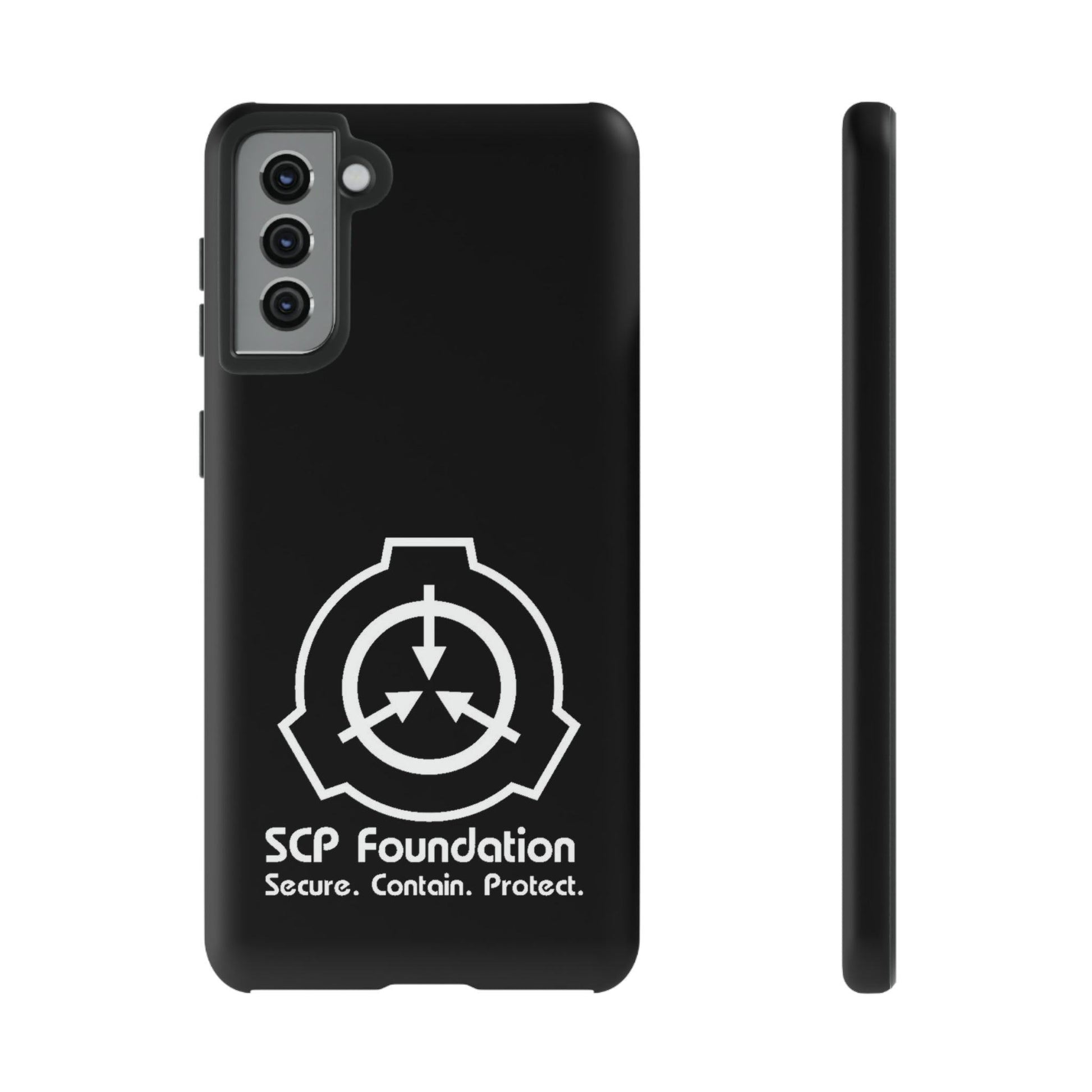 Samsung Galaxy SCP Foundation schwarz Cover Phone Case 39.99 Accessories, Aussenschale, Ausskleidung, Case, Cover, Foundation, Galaxy, Glossy, glänzend, Handyhülle, innere, iPhone Cases, Logo, matt, Matte, Phone, Phone accessory, Phone Cases, Plus, Polycarbonat, S23, S23Plus, S23Ultra, Samsung, Samsung Cases, schlagfest, Schutz, SCP, TPU, Ultra, Weiss, zusätzlicher JLR Design