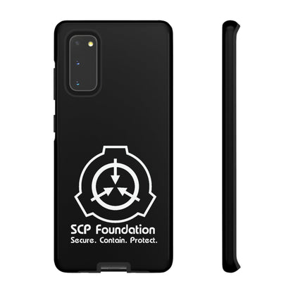 Samsung Galaxy SCP Foundation schwarz Cover Phone Case 39.99 Accessories, Aussenschale, Ausskleidung, Case, Cover, Foundation, Galaxy, Glossy, glänzend, Handyhülle, innere, iPhone Cases, Logo, matt, Matte, Phone, Phone accessory, Phone Cases, Plus, Polycarbonat, S23, S23Plus, S23Ultra, Samsung, Samsung Cases, schlagfest, Schutz, SCP, TPU, Ultra, Weiss, zusätzlicher JLR Design