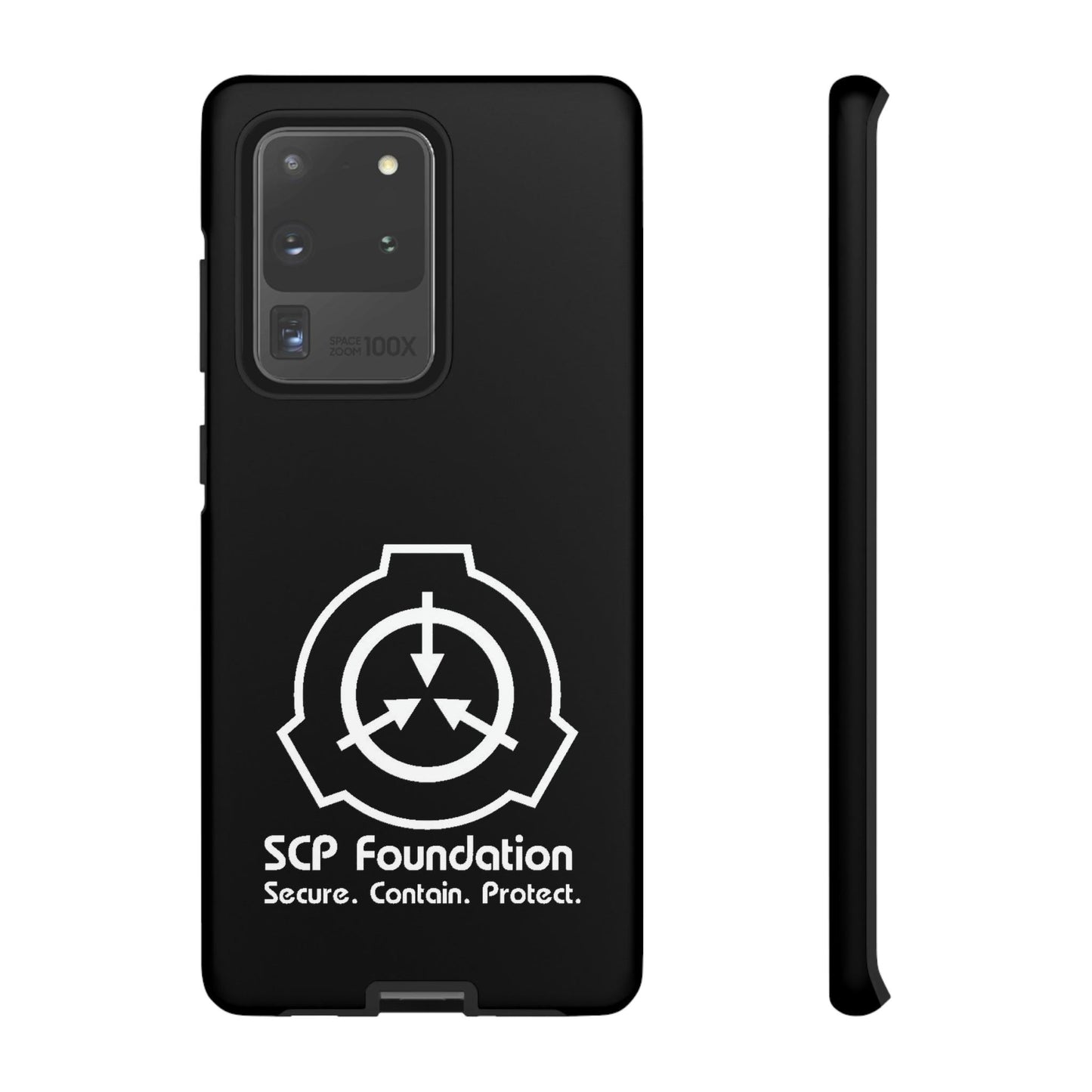 Samsung Galaxy SCP Foundation schwarz Cover Phone Case 39.99 Accessories, Aussenschale, Ausskleidung, Case, Cover, Foundation, Galaxy, Glossy, glänzend, Handyhülle, innere, iPhone Cases, Logo, matt, Matte, Phone, Phone accessory, Phone Cases, Plus, Polycarbonat, S23, S23Plus, S23Ultra, Samsung, Samsung Cases, schlagfest, Schutz, SCP, TPU, Ultra, Weiss, zusätzlicher JLR Design