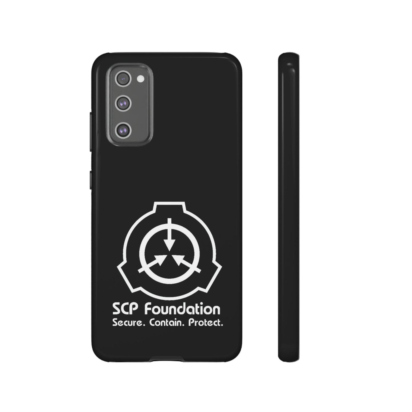 Samsung Galaxy SCP Foundation schwarz Cover Phone Case 39.99 Accessories, Aussenschale, Ausskleidung, Case, Cover, Foundation, Galaxy, Glossy, glänzend, Handyhülle, innere, iPhone Cases, Logo, matt, Matte, Phone, Phone accessory, Phone Cases, Plus, Polycarbonat, S23, S23Plus, S23Ultra, Samsung, Samsung Cases, schlagfest, Schutz, SCP, TPU, Ultra, Weiss, zusätzlicher JLR Design