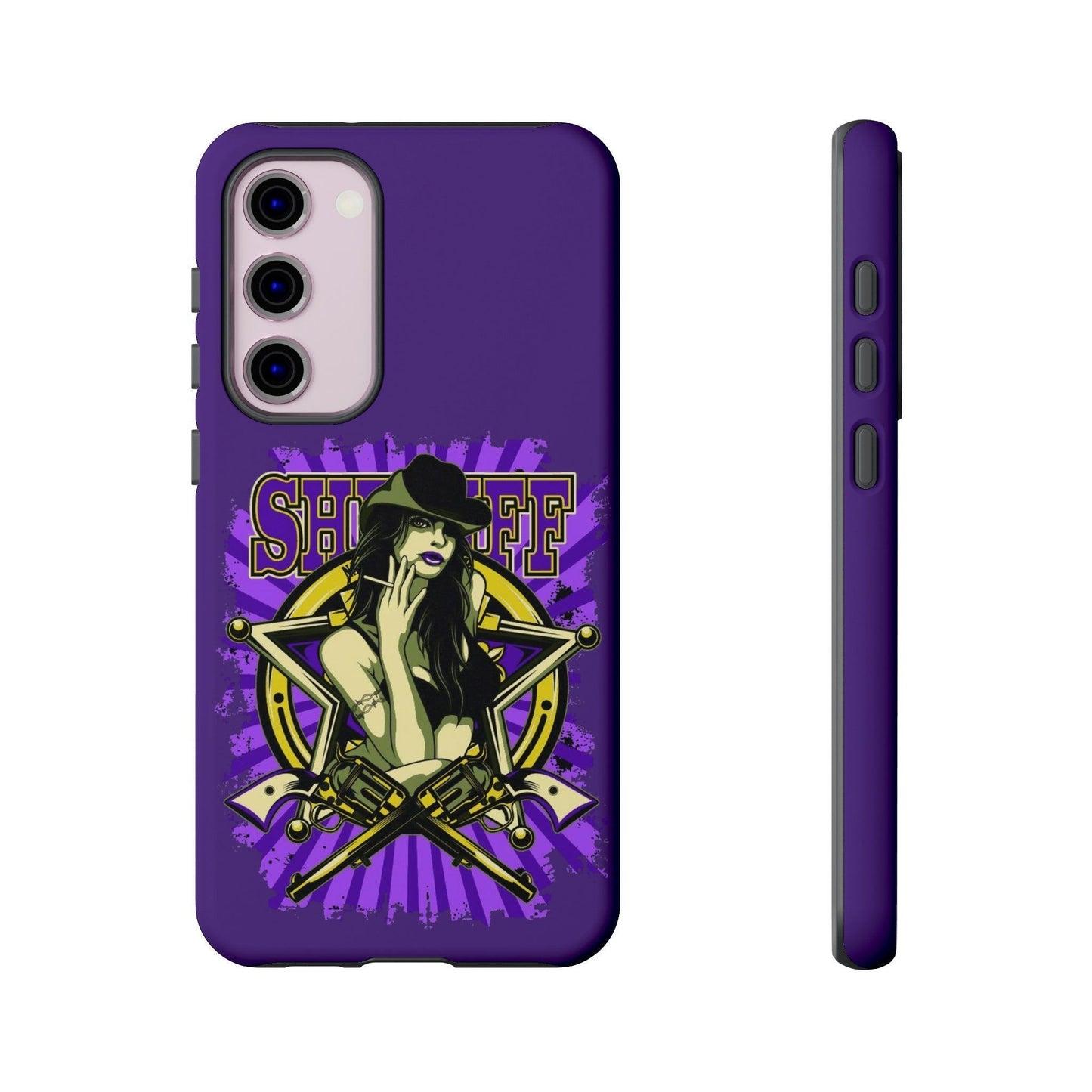 Samsung Galaxy Sheriff Cover Phone Case 36.99 Accessories, Aussenschale, Ausskleidung, Case, Cover, Galaxy, Glossy, glänzend, Handyhülle, innere, iPhone Cases, matt, Matte, Oberfläche, Phone, Phone accessory, Phone Cases, Plus, Polycarbonat, S23, S23Plus, S23Ultra, Samsung, Samsung Cases, schlagfest, Schutz, Sexy, Sheriff, TPU, Ultra, Woman, zusätzlicher JLR Design