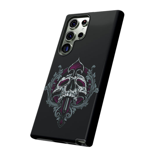 Samsung Galaxy Spade Skull Cover Phone Case 39.99 Accessories, Auskleidung, Außenschale, Glossy, Handyhülle, Innenschale, iPhone Cases, Matte, Phone accessory, Phone Cases, Plus, Polycarbonat, S23, S23Plus, S23Ultra, Samsung Cases, Schutz, Ultra JLR Design