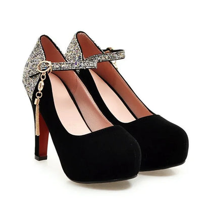 samt-high-heels-mit-paillettenbesatz-high-heels-jlr-design-87931 - JLR Design
