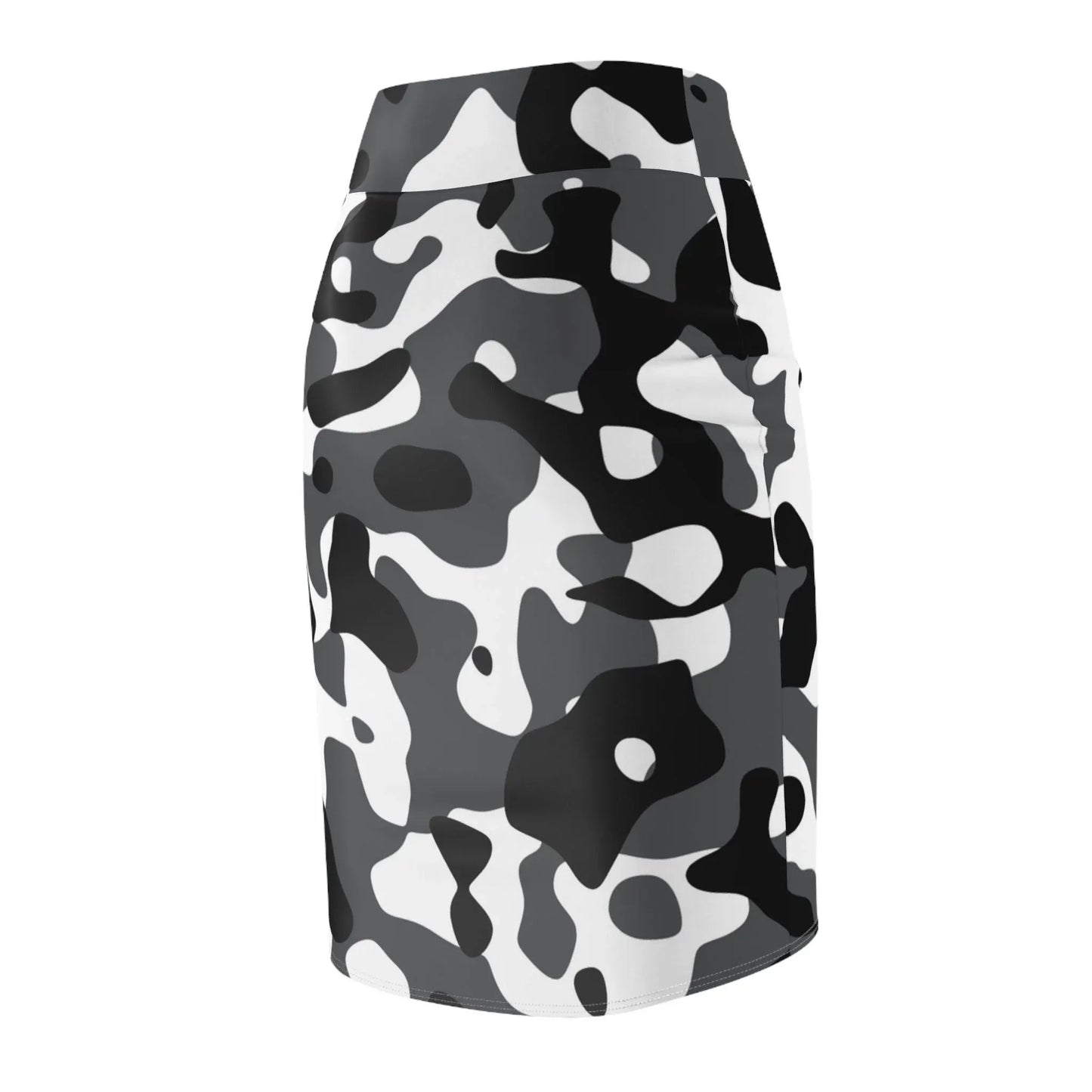 schwarz-grau-weiss-camouflage-bleistiftrock-all-over-prints-jlr-design-95150 - JLR Design