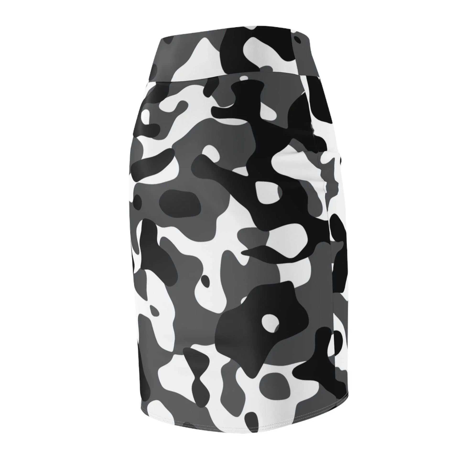 schwarz-grau-weiss-camouflage-bleistiftrock-all-over-prints-jlr-design-95150 - JLR Design