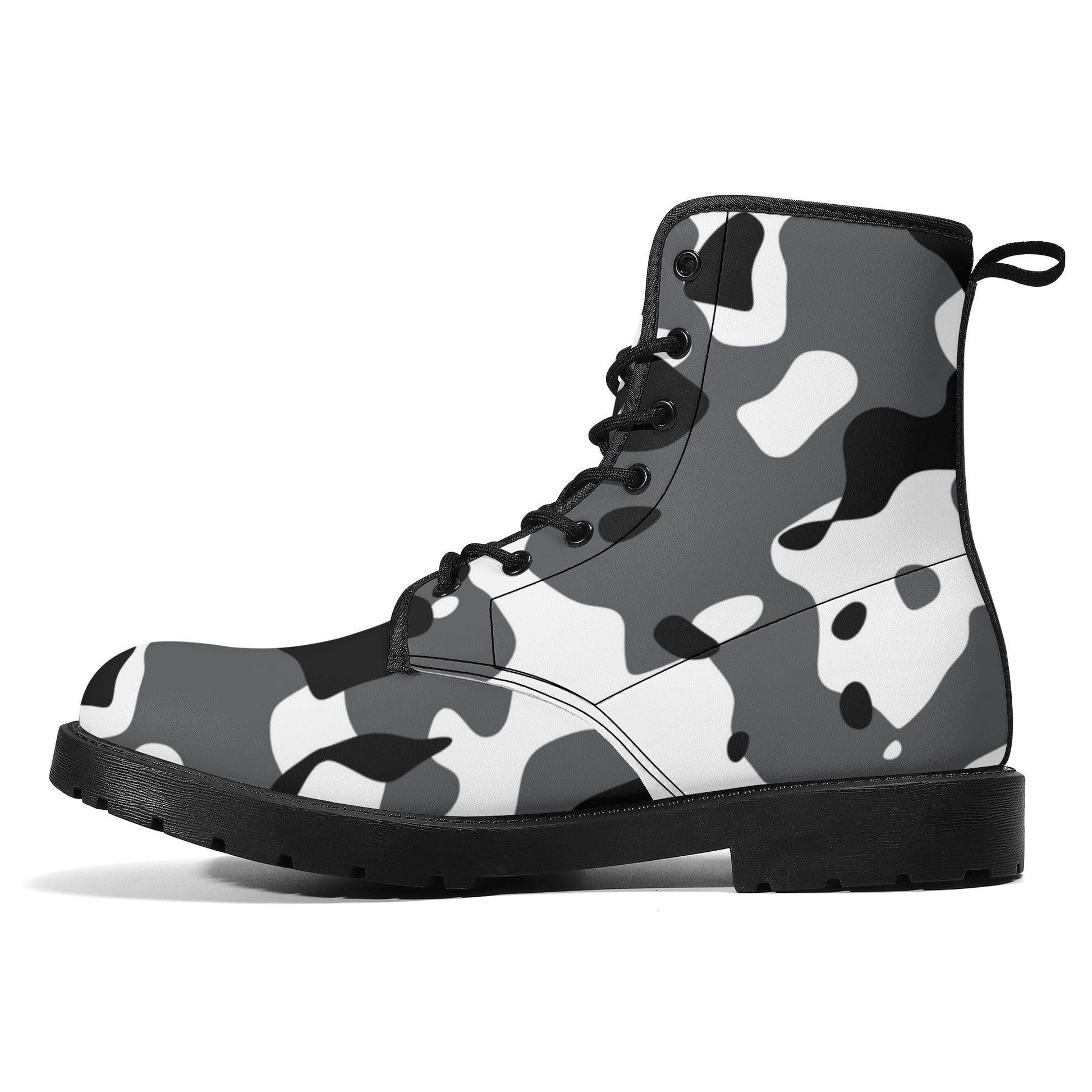 Schwarz Grau Weiß Camouflage Damen Stiefel Stiefel 82.99 Camouflage, Damen, Grau, Schwarz, Stiefel, Weiß JLR Design