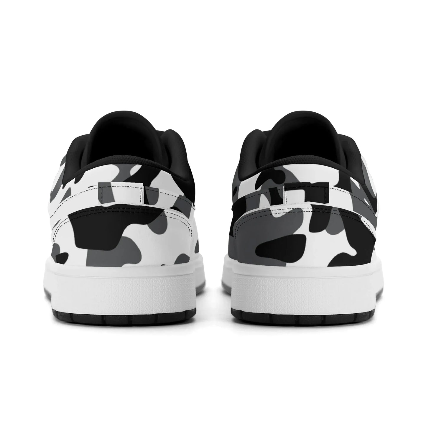 schwarz-grau-weiss-camouflage-low-top-leder-sneaker-fur-damen-sneaker-jlr-design-91572 - JLR Design