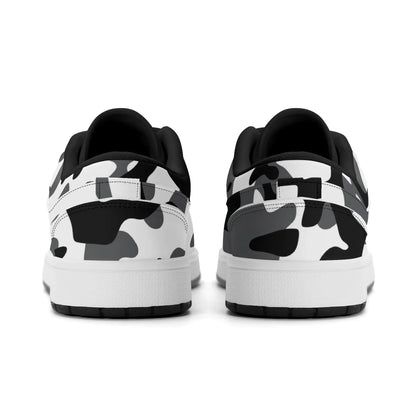 schwarz-grau-weiss-camouflage-low-top-leder-sneaker-fur-damen-sneaker-jlr-design-91572 - JLR Design