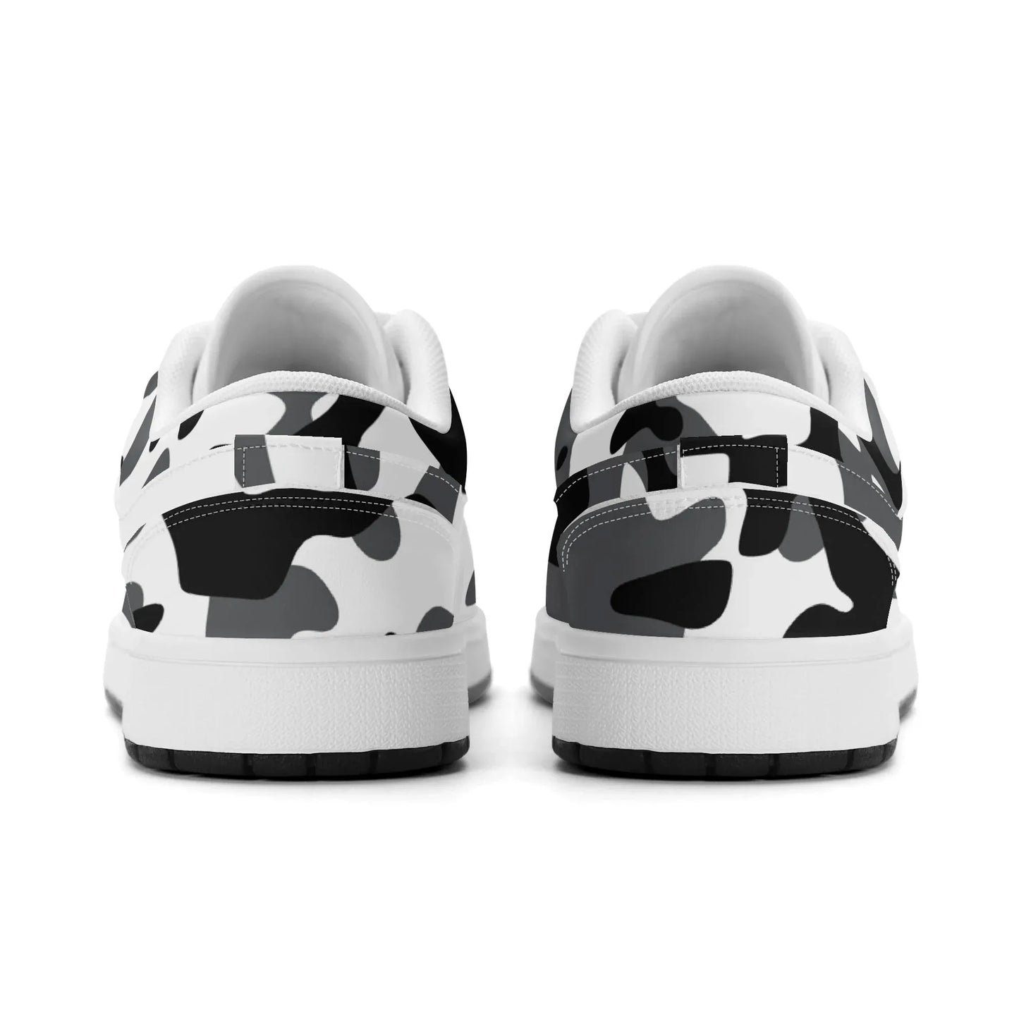 schwarz-grau-weiss-camouflage-low-top-leder-sneaker-fur-damen-sneaker-jlr-design-58409 - JLR Design
