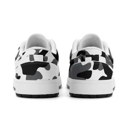 schwarz-grau-weiss-camouflage-low-top-leder-sneaker-fur-damen-sneaker-jlr-design-58409 - JLR Design