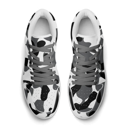 schwarz-grau-weiss-camouflage-low-top-leder-sneaker-fur-damen-sneaker-jlr-design-99937 - JLR Design