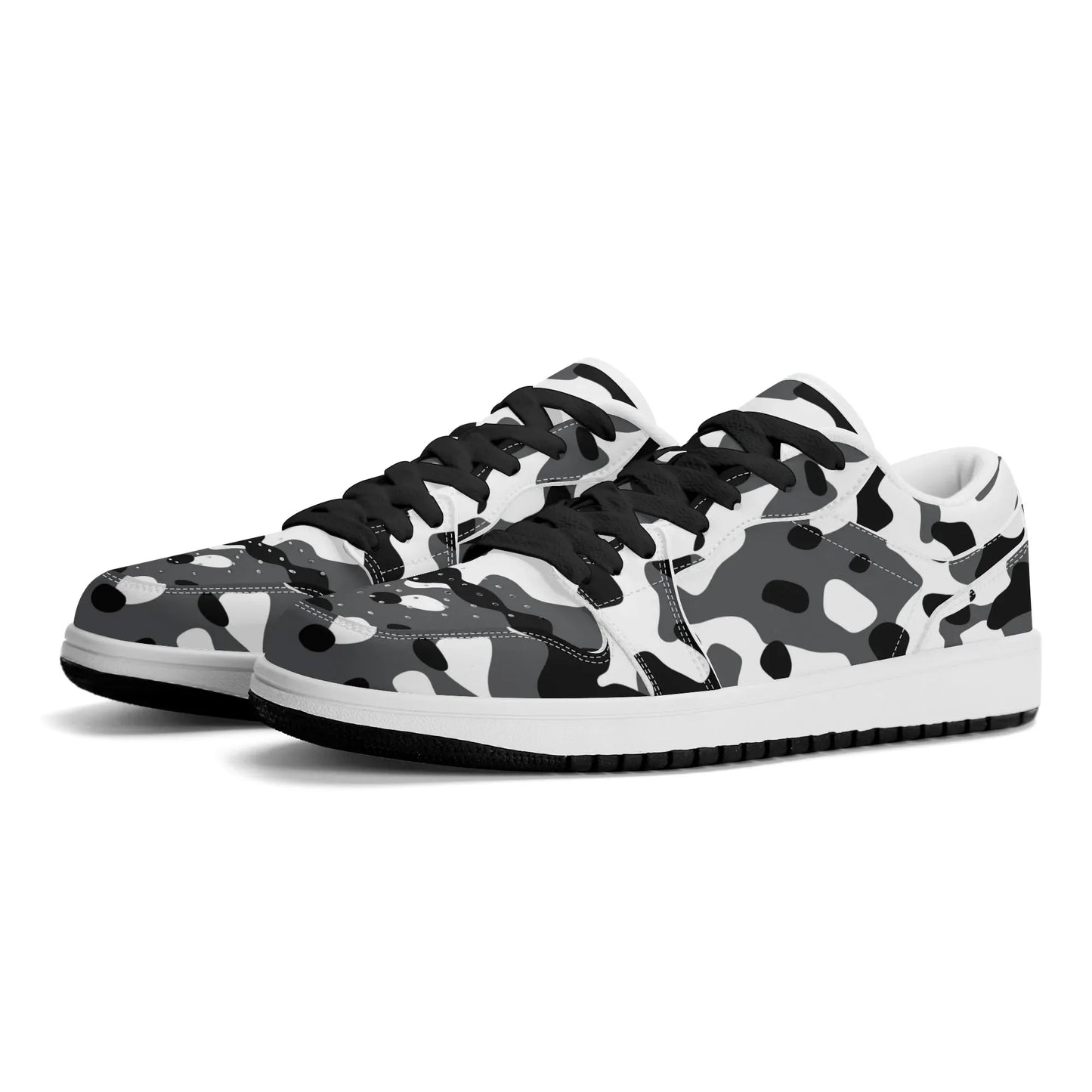 schwarz-grau-weiss-camouflage-low-top-leder-sneaker-fur-herren-sneaker-jlr-design-92148 - JLR Design