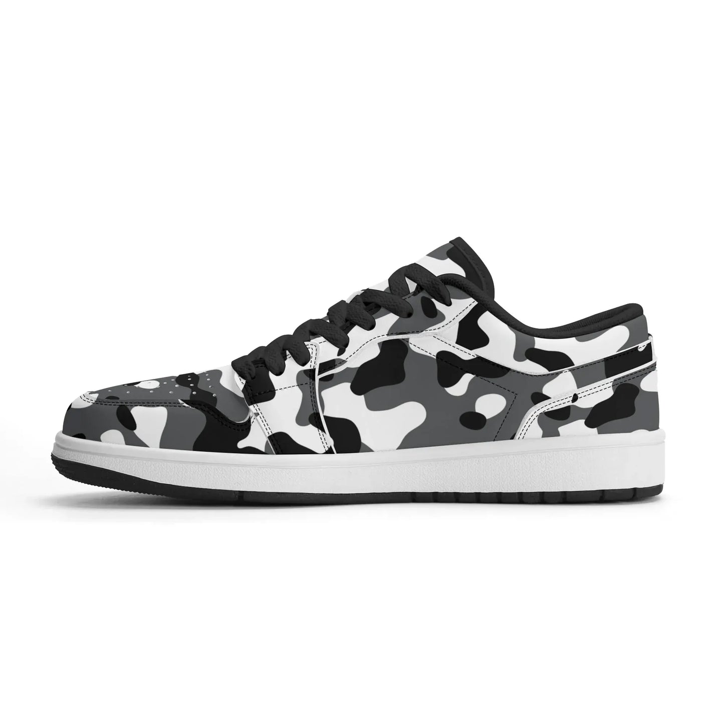 schwarz-grau-weiss-camouflage-low-top-leder-sneaker-fur-herren-sneaker-jlr-design-37134 - JLR Design