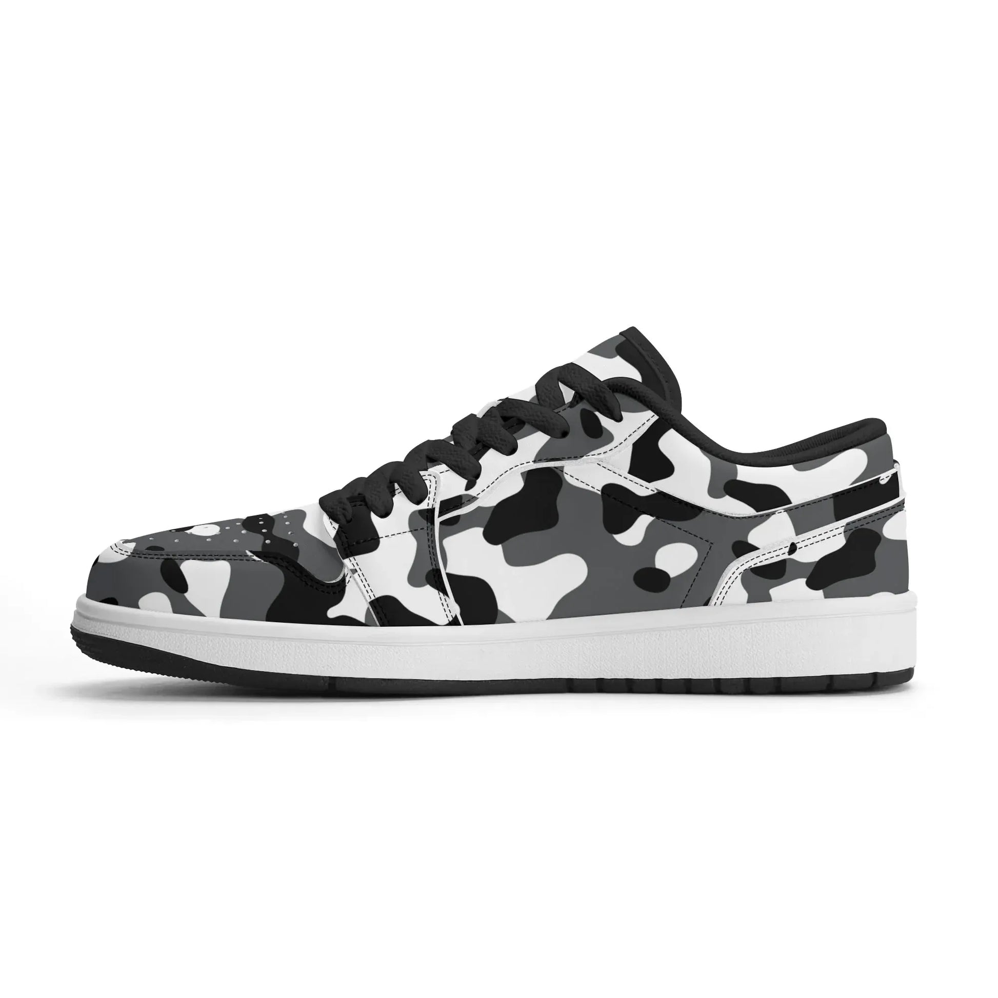 schwarz-grau-weiss-camouflage-low-top-leder-sneaker-fur-herren-sneaker-jlr-design-37134 - JLR Design