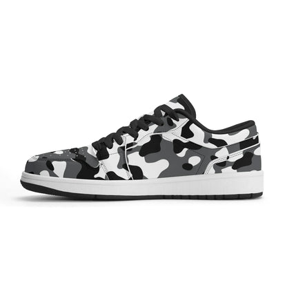 schwarz-grau-weiss-camouflage-low-top-leder-sneaker-fur-herren-sneaker-jlr-design-37134 - JLR Design