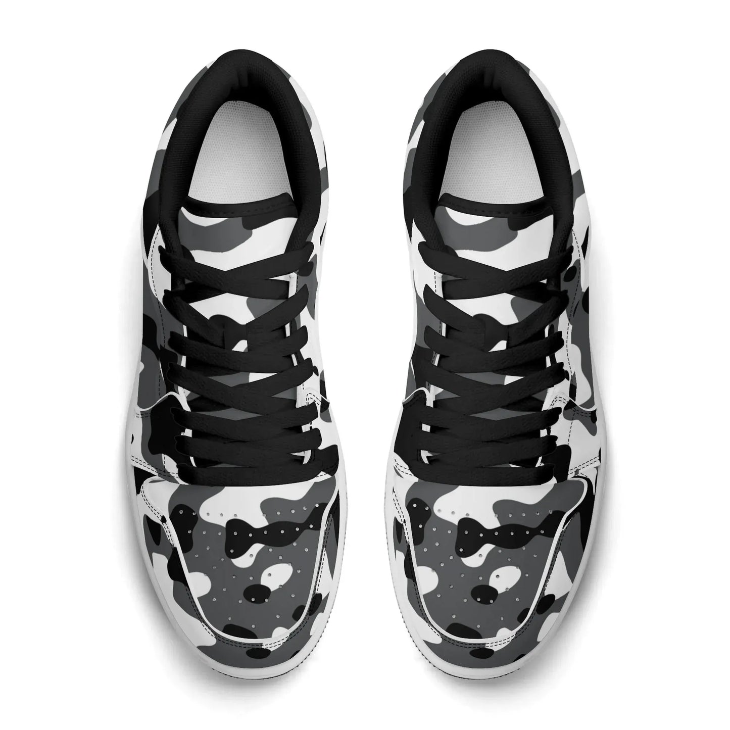 schwarz-grau-weiss-camouflage-low-top-leder-sneaker-fur-herren-sneaker-jlr-design-11837 - JLR Design