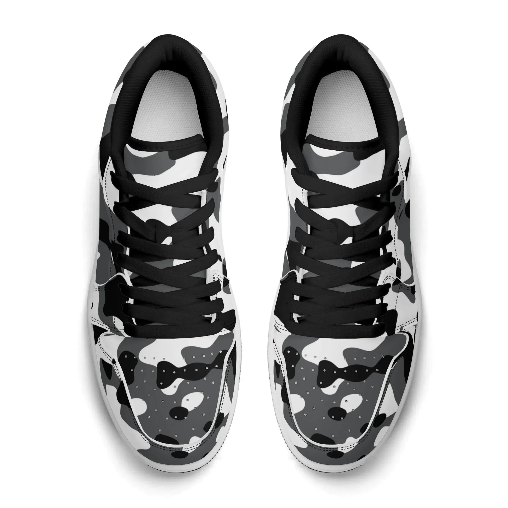 schwarz-grau-weiss-camouflage-low-top-leder-sneaker-fur-herren-sneaker-jlr-design-11837 - JLR Design