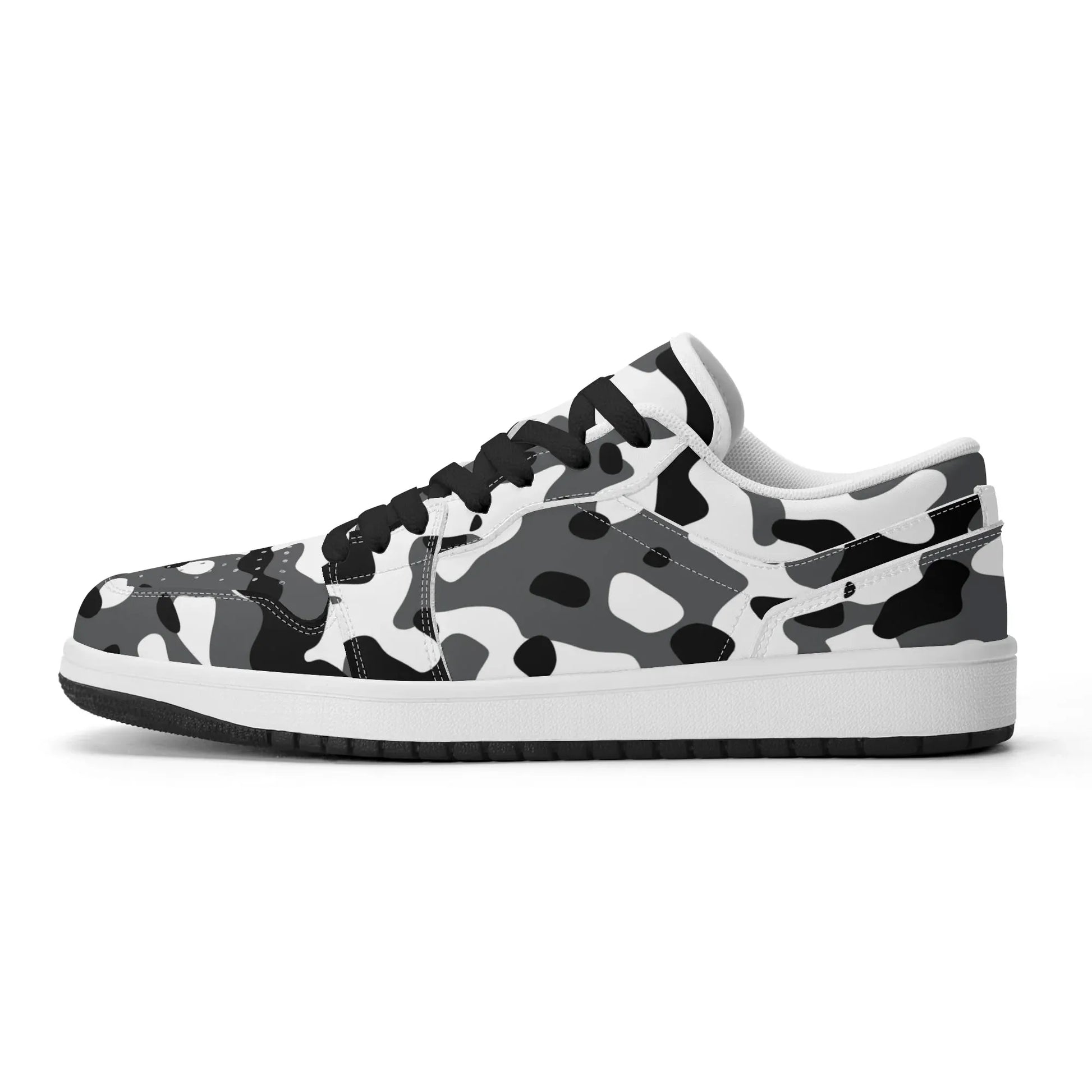 schwarz-grau-weiss-camouflage-low-top-leder-sneaker-fur-herren-sneaker-jlr-design-29111 - JLR Design