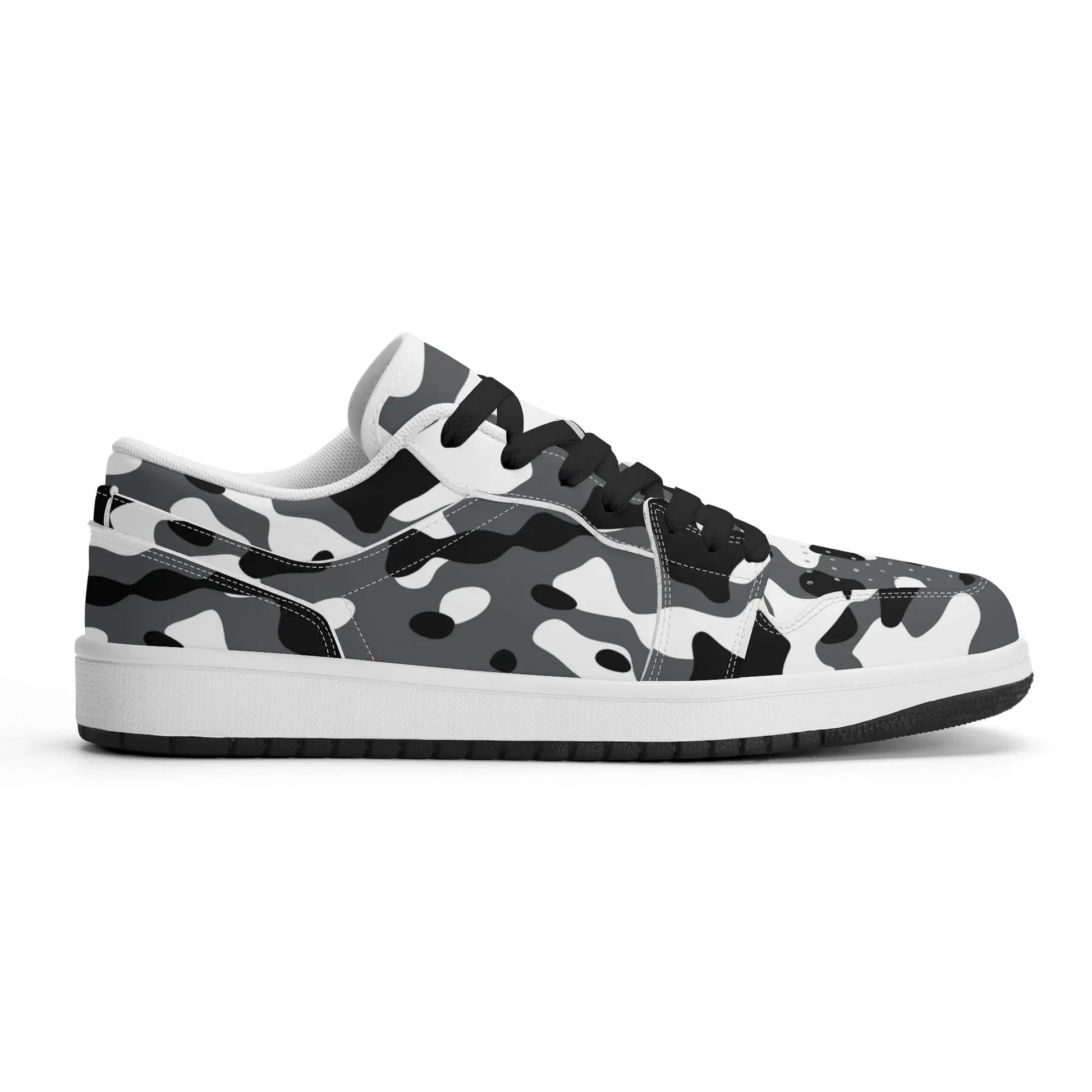 schwarz-grau-weiss-camouflage-low-top-leder-sneaker-fur-herren-sneaker-jlr-design-42204 - JLR Design