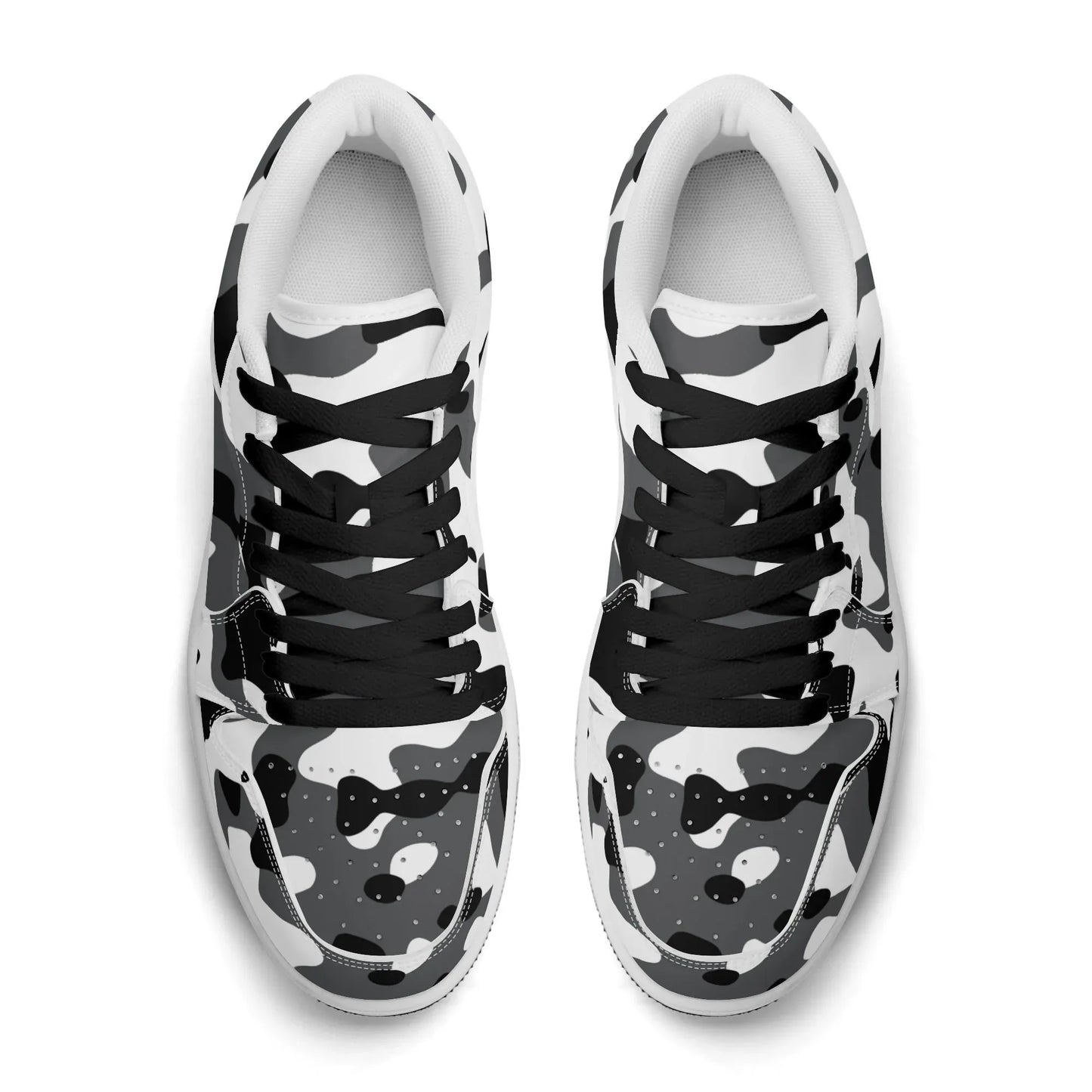 schwarz-grau-weiss-camouflage-low-top-leder-sneaker-fur-herren-sneaker-jlr-design-63385 - JLR Design