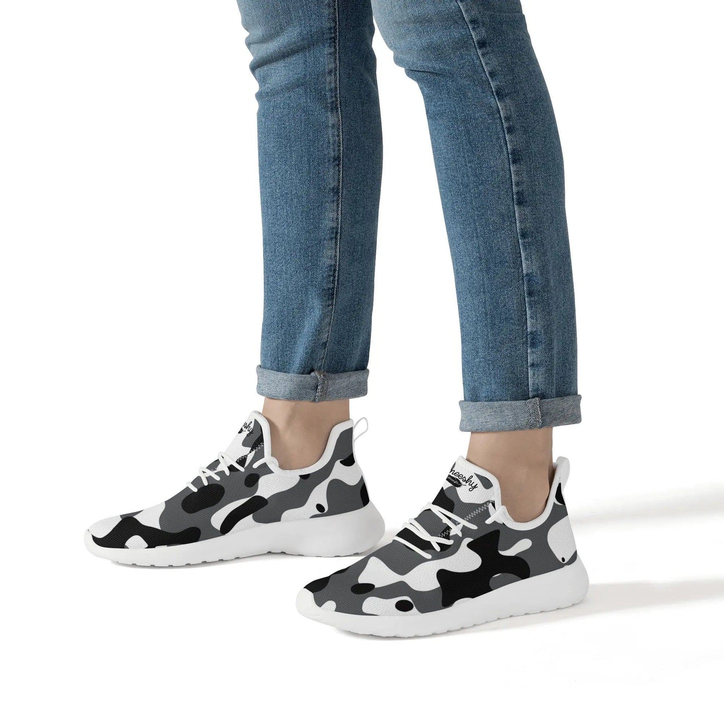 Schwarz Grau Weiß Camouflage Meeshy Lightweight Sneaker für Damen Sneaker 86.99 Camouflage, Damen, Lightweight, Meeshy, schwarz, Sneaker, Weiß JLR Design