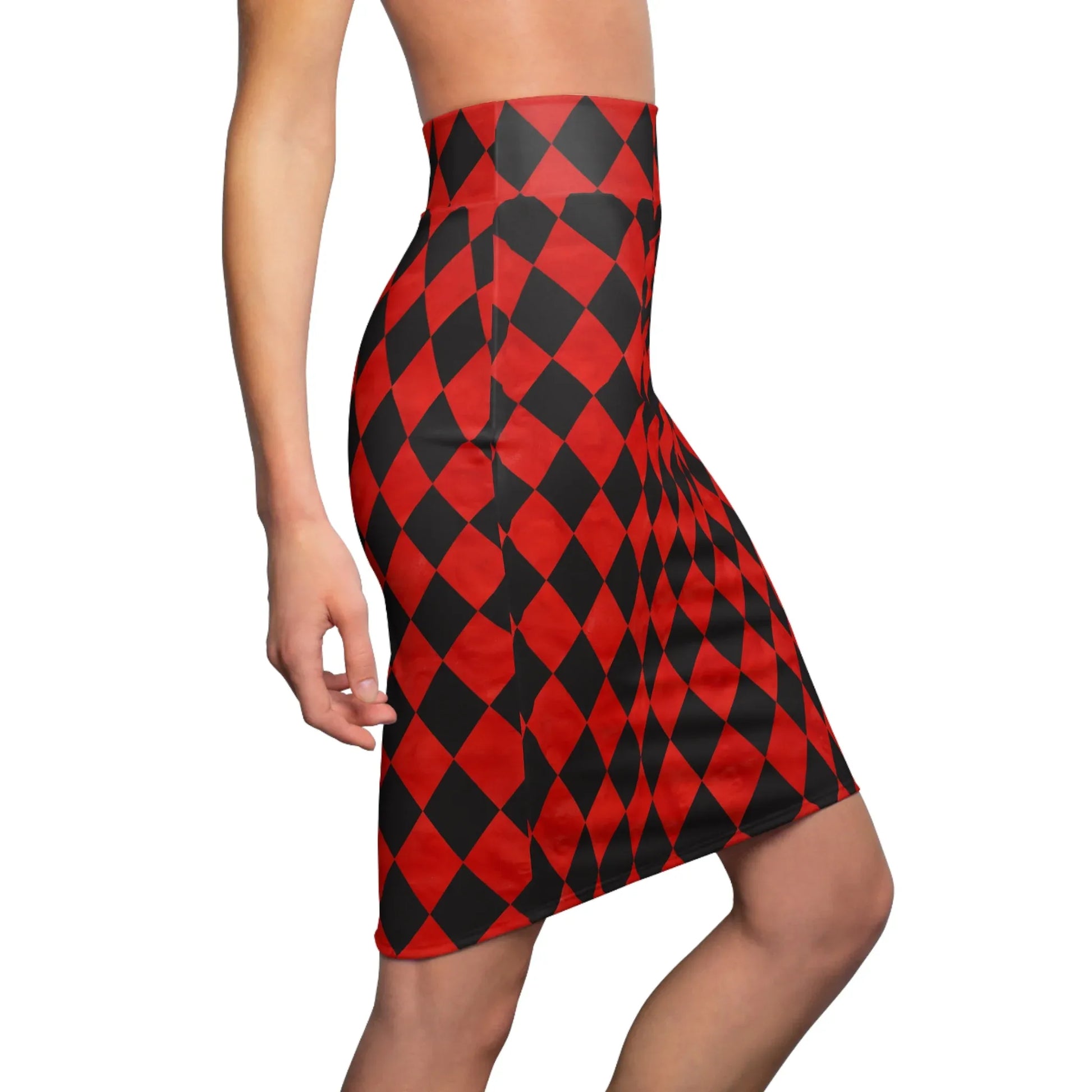 schwarz-rot-karierter-bleistiftrock-bleistiftrock-jlr-design-2 - JLR Design