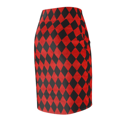 schwarz-rot-karierter-bleistiftrock-bleistiftrock-jlr-design-7 - JLR Design