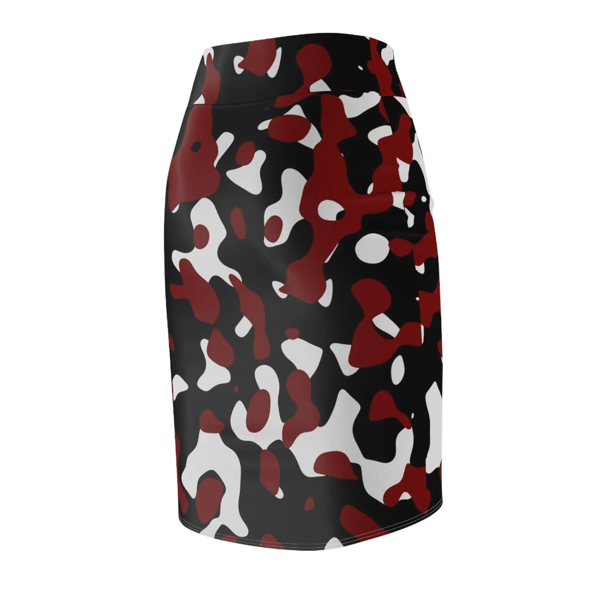 schwarz-rot-weiss-camouflage-bleistiftrock-bleistiftrock-jlr-design-99197 - JLR Design