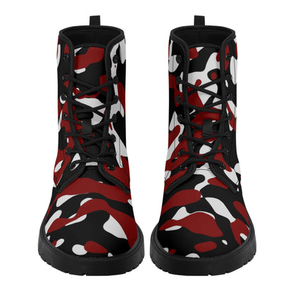 Schwarz Rot Weiß Camouflage Damen Stiefel Stiefel 82.99 Camouflage, Damen, Rot, Schwarz, Stiefel, Weiß JLR Design