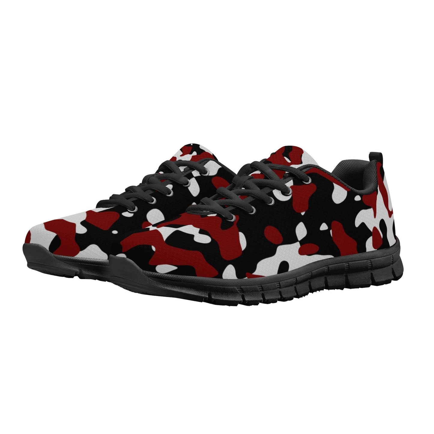 Schwarz Rot Weiß Camouflage Herren Laufschuhe Laufschuhe 77.99 Camouflage, Herren, Laufschuhe, Rot, Schwarz, Weiß JLR Design