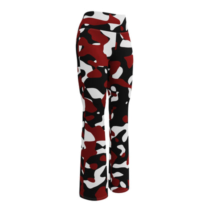 Schwarz Rot Weiß Camouflage High Waist Flare Leggings Flare Leggings 69.99 Camouflage, Flare, High, Leggings, rot, schwarz, Waist, Weiß JLR Design