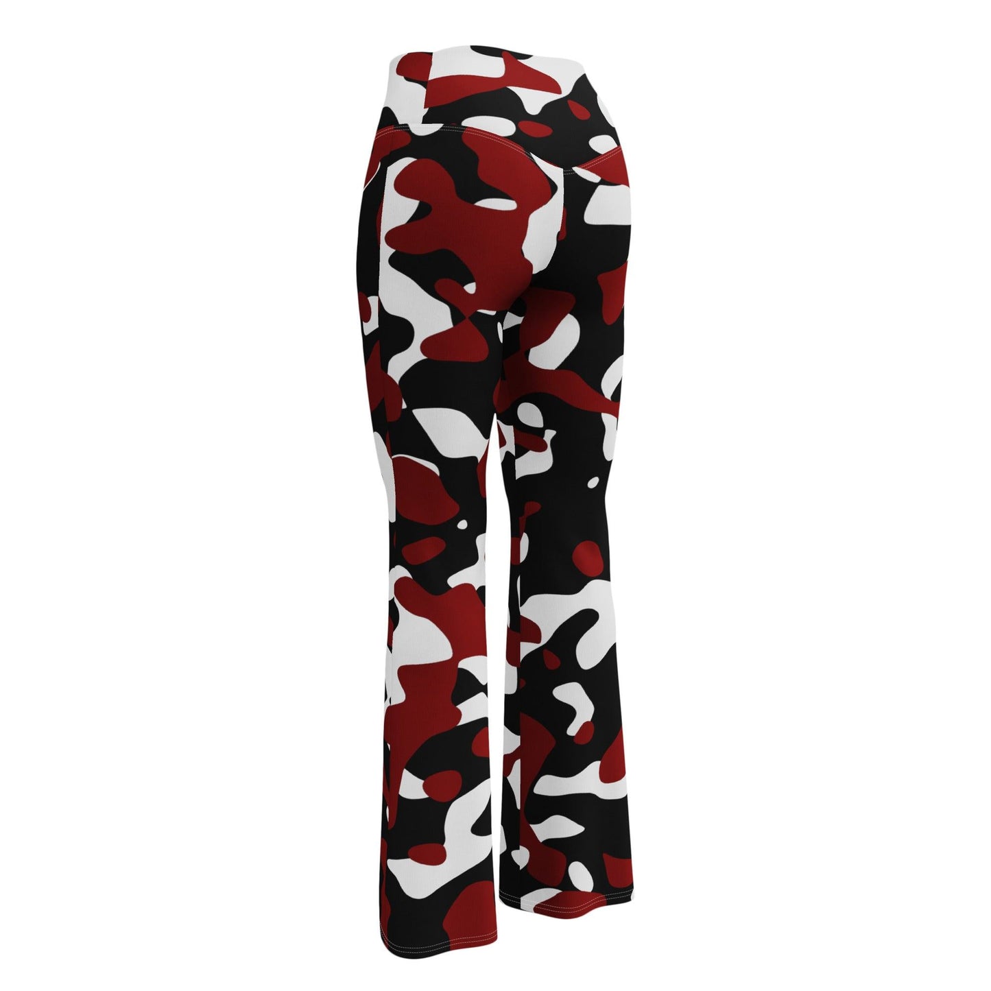 Schwarz Rot Weiß Camouflage High Waist Flare Leggings Flare Leggings 69.99 Camouflage, Flare, High, Leggings, rot, schwarz, Waist, Weiß JLR Design