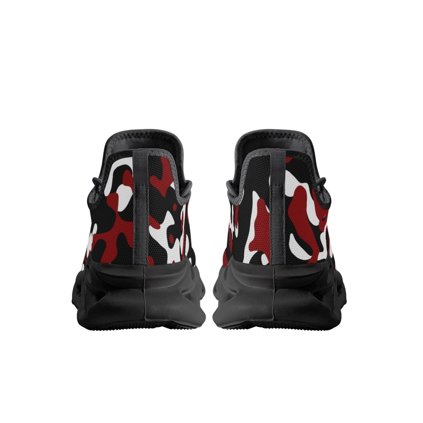 Schwarz Rot Weiß Camouflage Meeshy Flex Herren Sneaker -- Schwarz Rot Weiß Camouflage Meeshy Flex Herren Sneaker - undefined Sneaker | JLR Design