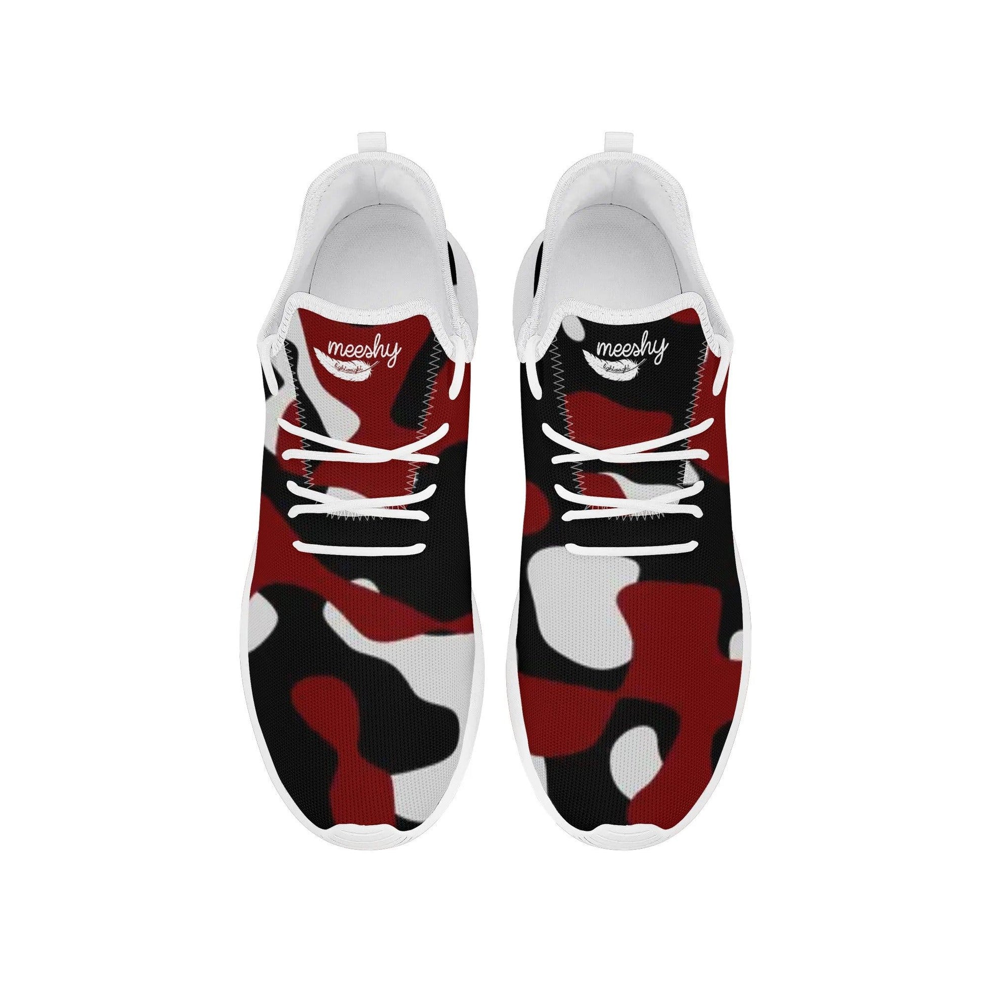 Schwarz Rot Weiß Camouflage Meeshy Lightweight Sneaker für Damen Sneaker 86.99 Camouflage, Damen, Lightweight, Meeshy, rot, schwarz, Sneaker, Weiß JLR Design