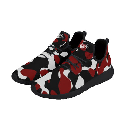 Schwarz Rot Weiß Camouflage Meeshy Lightweight Sneaker für Herren Sneaker 86.99 Camouflage, Herren, Lightweight, Meeshy, rot, schwarz, Sneaker, Weiß JLR Design