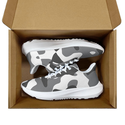 Schwarz Weiß Camouflage AeroWave Performance Laufschuhe Sneakers JLR Design